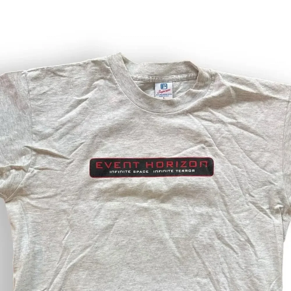Vintage Superior 90s Event Horizon Horror Movie Gray T Shirt
